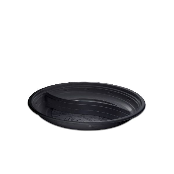 Roundpac Round 2-Comp. Plate 22cm - PP/Black