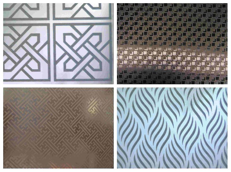 ETCHING STAINLESS STEEL ARCHITECTURAL SHEETS