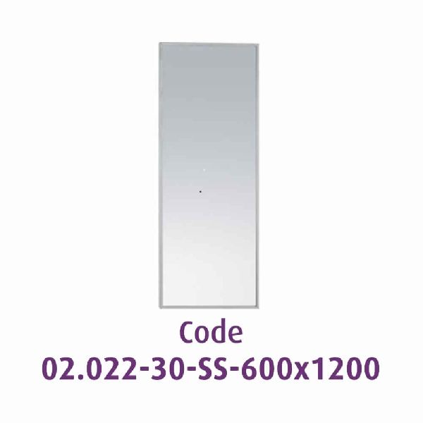 Mirror 6001200 mm With Frame Inox Bright