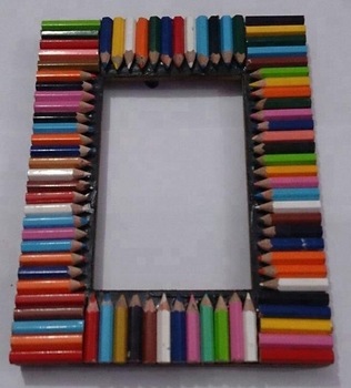 Multi colour Pencil Photo Frame
