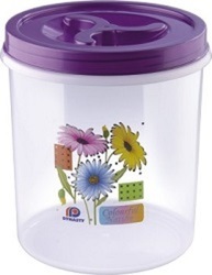 Round Printed Airtight Plastic Container 3500 ml, Size : 170 X 170 X 192 mm