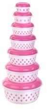 Round Plastic Food Container Dordarshan Printed