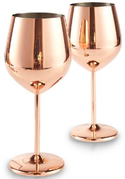 Copper Wine Goblet