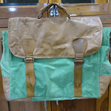 Green canvas bright color handbag, Color : Multi