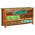 solid reclaimed teak wood multi drawer Cabinet