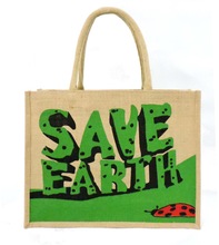 SAVE EARTH TESCO JUTE SHOPPING BAGS
