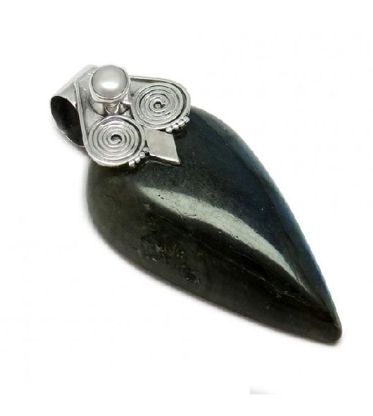 925 Sterling Silver !! Awesome Labradorite Pearl Gemstone Silver Jewelry Pendant