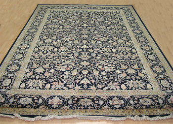 Silk Black Carpet Rug, for Floor, Outdoor, Home, Hotel, Living Room, Size : 8 ft x 10 ft, 9x12 ft