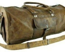 Big Leather Travel Bag, for Outdoor Sport