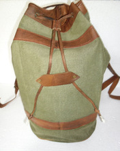 Canvas Leather Hiking Backpack, Capacity : 30 - 40L