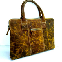 Crunch Leather Big Handbag