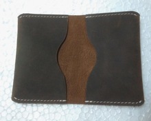 HV Genuine Leather Card Case, Color : Vintage Brown