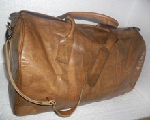 Leather Duffel Bag, Color : Brown