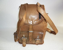 Leather Retro Rucksack Backpack Bag, Style : Vintage