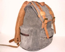 Suede Leather Backpack Bag