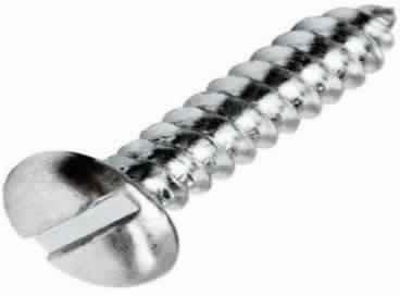 Slotted Pan Head Self Tapping Screws, Size : ST 2.20, ST 2.90, ST 3.50, ST 4.20