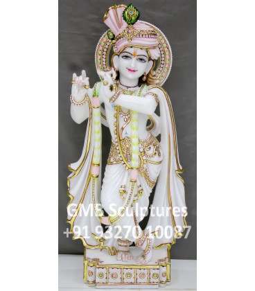 Beautiful Idol of Lord Krishna with Turban