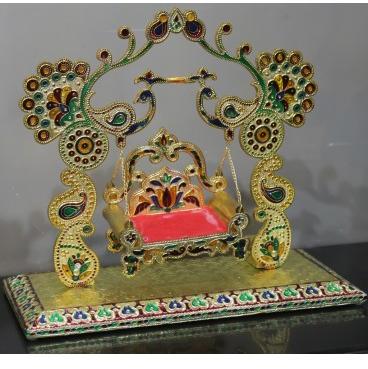 Exquisite Jhoola for small Krishna