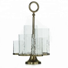 decorative candle holder with glass