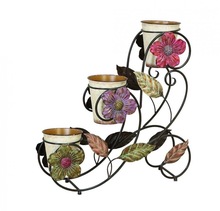 Cool Three Tier Metal Plant Stand, Color : Black Customize