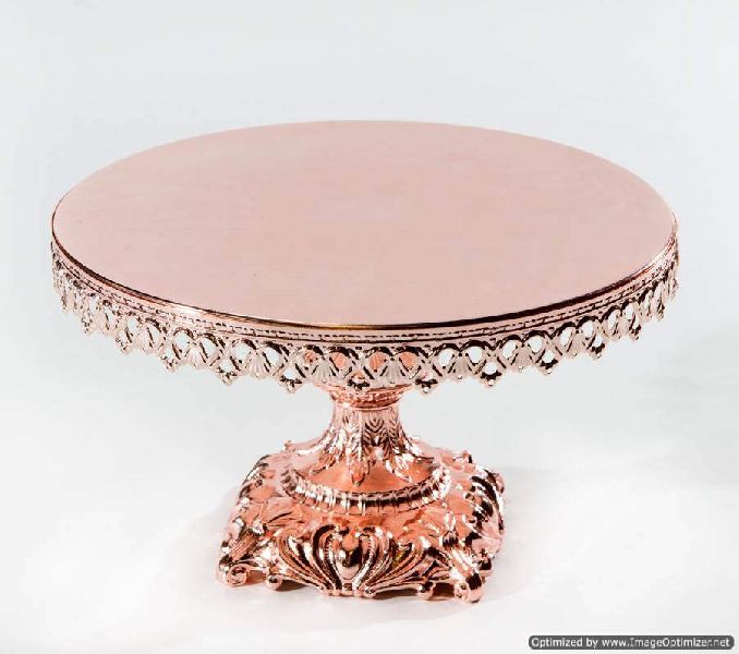 copper plated cake stand