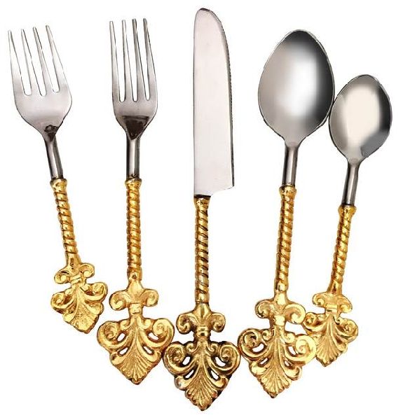 Metal decorative cutlery set, Style : modern