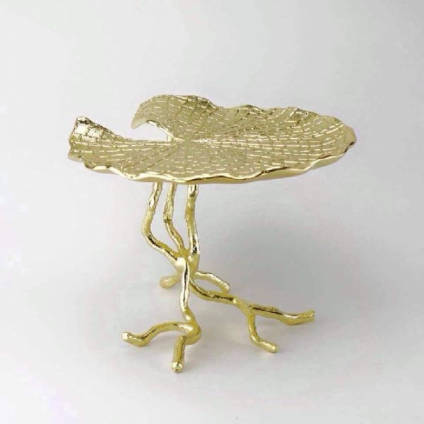 Gold plated cake stand