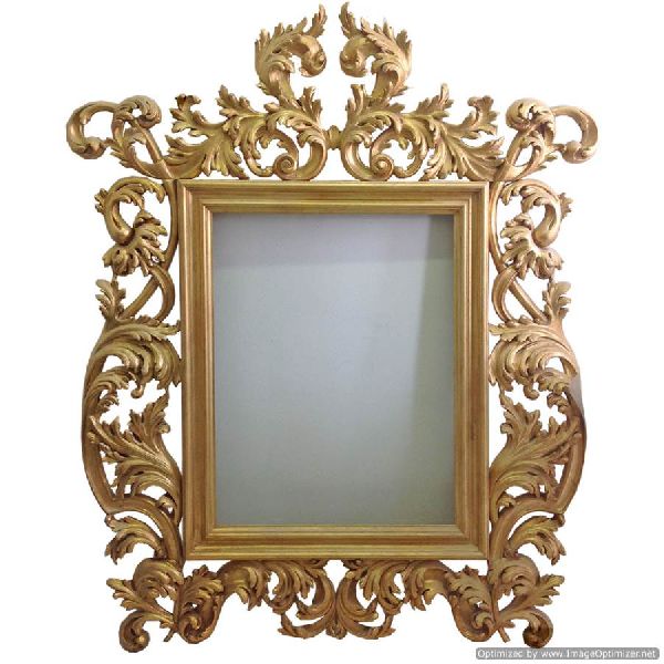 Gold plated wall mirror