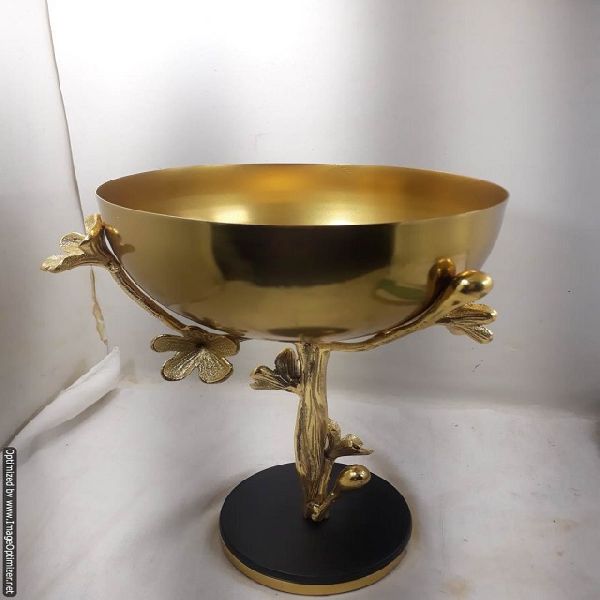 metal gold modern bowl