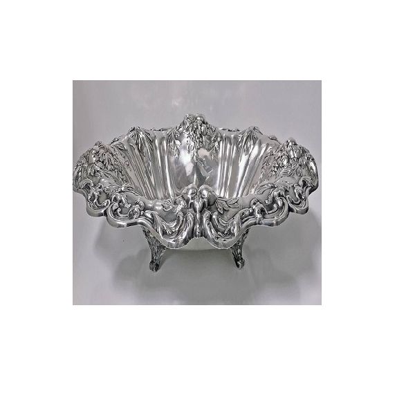 silver baby bowl