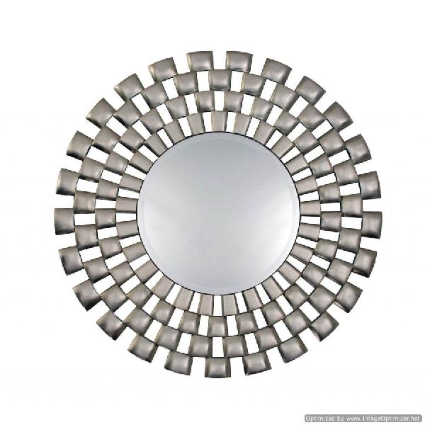 Silver plated wall mirror