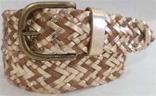 Leather Braided Belt