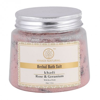 Rose &amp;amp; Geranium With Rose Petals Bath Salt