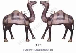 wooden decorative camel