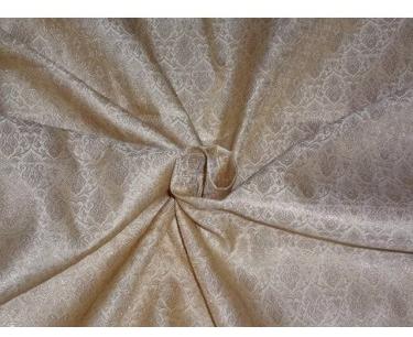 BROCADE 44INCHES BEIGE X GOLD COLOR