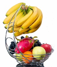 anging Fruit Basket with Banana Holder
