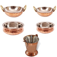 Steel Copper Kitchen Set