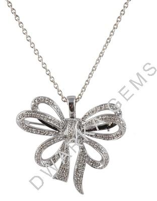 Other Views Sterling Silver Diamonds Pendant