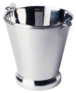 Stainless Steel Heavy Material Pail Bucket, Color : Silver