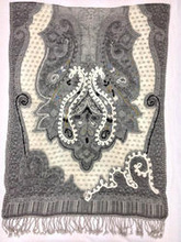 Wool Embroidery Shawls, Style : Jacquard