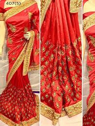 Embroidered Pure Silk Saree, Occasion : Party Wear