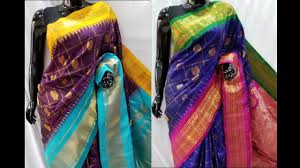 Blue Ganga Jamuna Tussar Silk Saree - SambalpuriKart