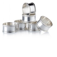 SANGHAVI Metal BRASS silver napkin ring, Feature : Eco-Friendly