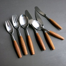 Stainless Steel Cutlery With Wood Handle