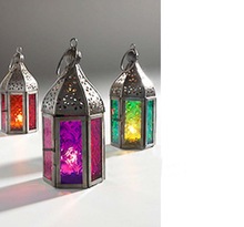 Lighting Product Metal Colour Glass Moroccan Lantern