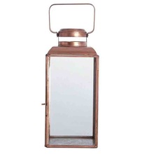 Metal copper candle lantern
