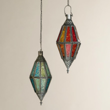 SPARK PRODUCTS Metal Moroccan Hanging Candle Lantern, for Home Decoration, Color : CUSTOMISED