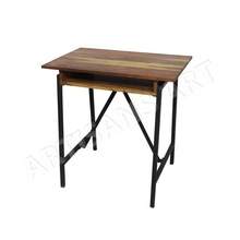 Metal Wood School Desk