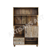 Wooden Bookcase Cabinet