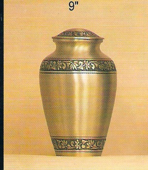 ADULT CREMATION URN IN BRASS, Style : American Style